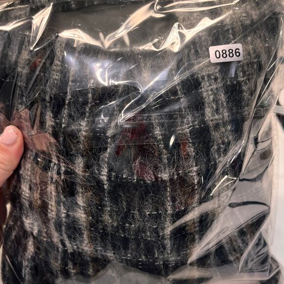 NWT Smythe Mohair Wool Cropped Blazer in Winter Plaid Sz 8 MSRP $595 - Picture 9 of 9